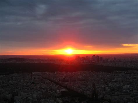 Sunset In Paris Eiffel Tower Paris France John Ingraham Flickr