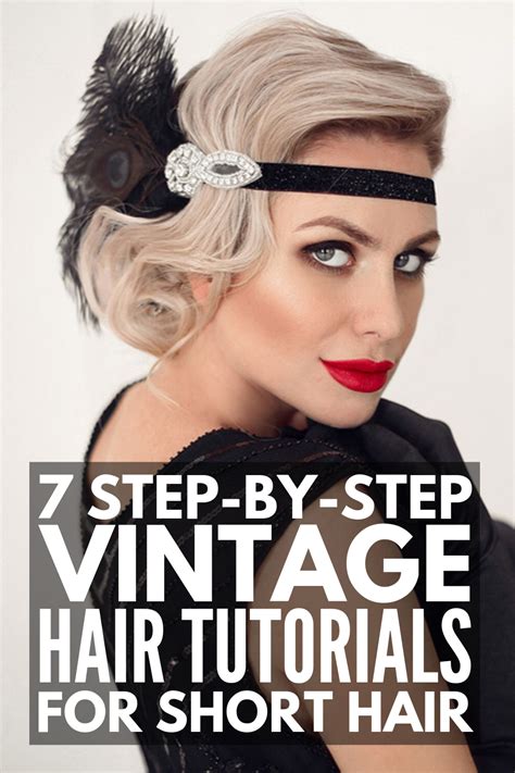 vintage hairstyles for short hair easy and classy retro hair tutorials