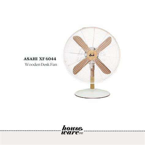 Asahi Wooden Desk Fan Xf6004 Shopee Philippines