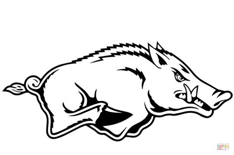 You can use our amazing online tool to color and edit the following arkansas coloring pages. Razorback coloring page | Free Printable Coloring Pages