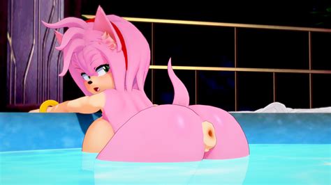 Rule 34 3d Amy Rose Anthro Anus Ass Big Ass Big Breasts Hot Tub