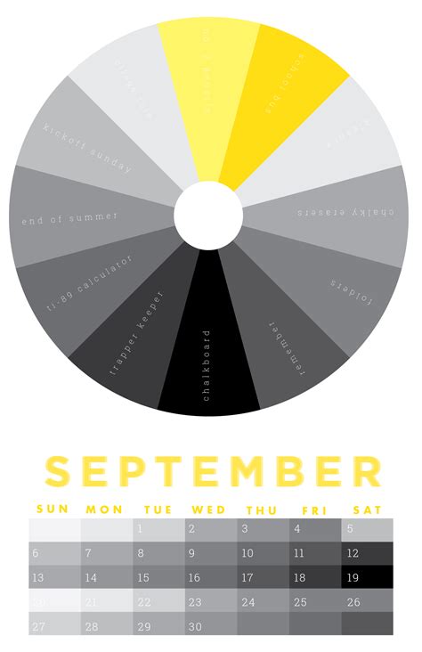 The colors of September | September colors, Month colors ...