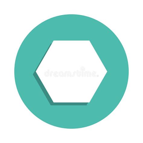 Hexagon Icon Elements Of Geometric Figure In Badge Style Icons Stock