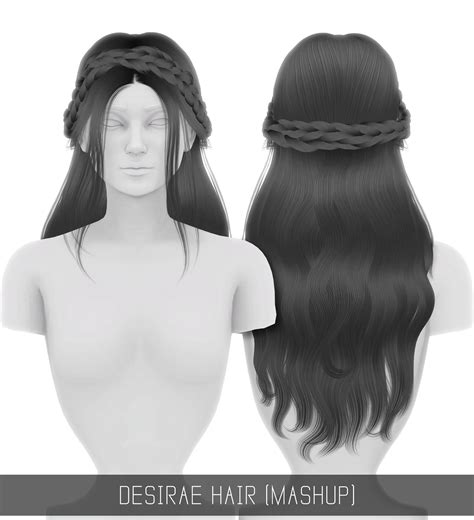 Simsdom Hair Sims 4 Hairs Simpliciaty Lumie Hair 53a