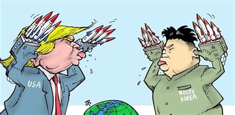 how trump and north korea are skewered by the ‘fire and fury of cartoonists the washington post