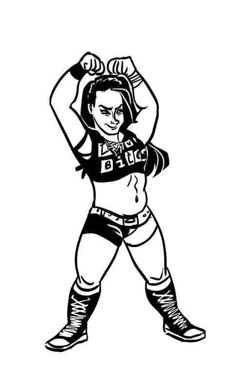 Coloring Pages Wwe Girls Printables