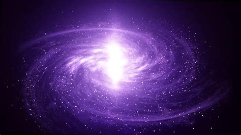 Abstract Space Animation With Spiral Galaxy Stock Footage Video