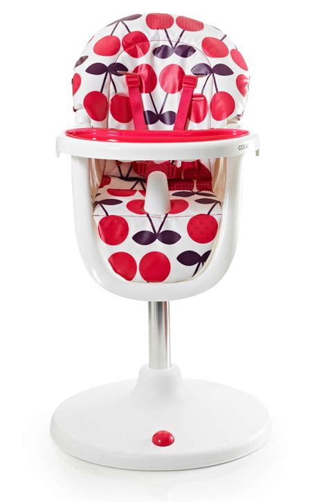 We tended to use the highchair at our kitchen island so had it on the highest setting but if you push the button on the base with your foot and push the chair down then the seat can be lowered. cherry pop highchair -yummy!3Sixti Circle from Cosatto ...