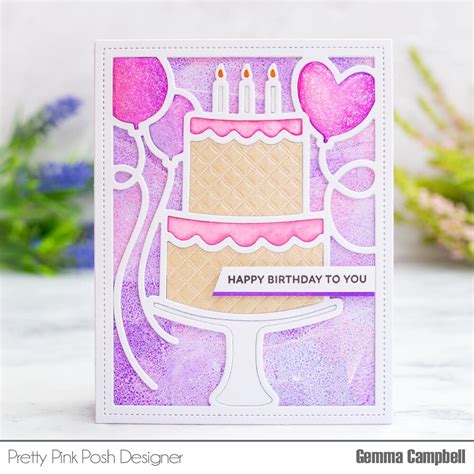 Birthday Cake Die Pretty Pink Posh Llc