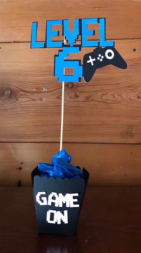Gamers Centerpieces Gamers Birthday Decorations Video Game Birthday