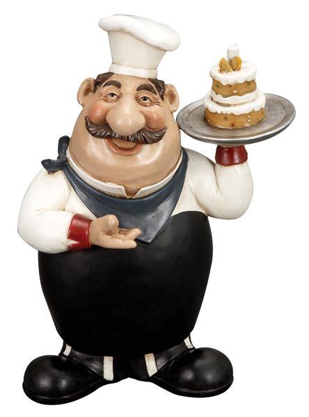 It is a fun novelty polyresin figurine with cork opener. Pin on Fat Chef Kitchen Décor