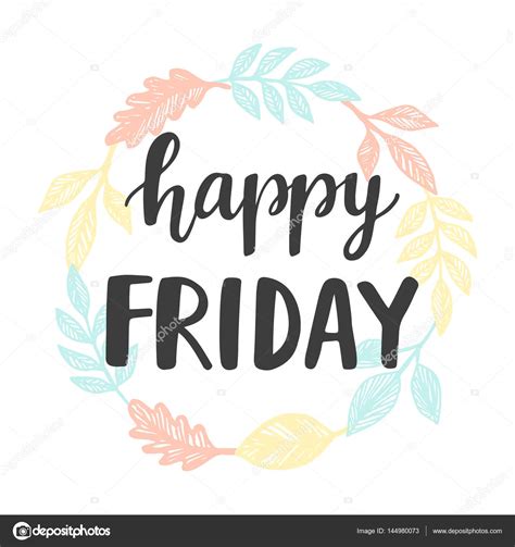 Happy Friday Lettering Happy Friday Lettering — Stock Vector © Artrise 144980073
