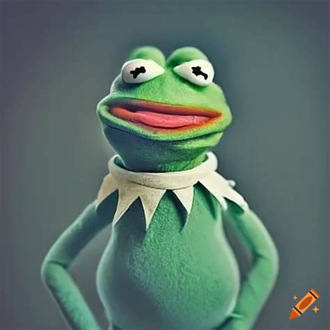 Realistic Depiction Of Pepe Kermit The Frog On Craiyon