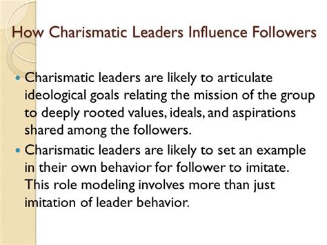 Learn From The Example Of Charismatic Leadership Career Cliff