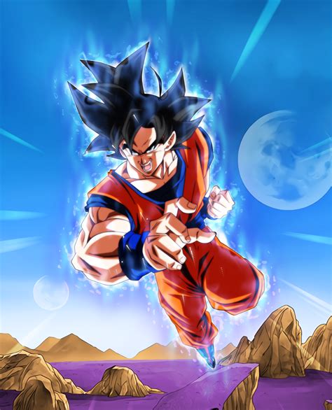 Ultra Instinct Omen Goku W Aura By Blackflim On Deviantart Anime
