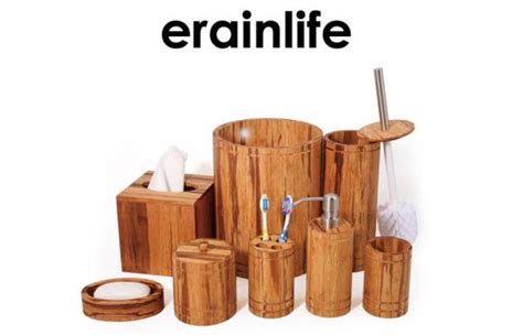 Bathroom decor with bamboo accessories can bring beautiful and natural impression in your bathroom. Natural Bamboo Bathroom Accessory Set of 8 pcs Spa Shower ...