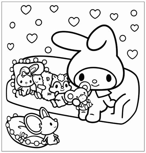 My Melody Coloring Pages - Best Coloring Pages For Kids