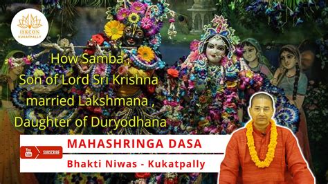 How Samba Son Of Lord Sri Krishna Married Lakshmana Daughter Of