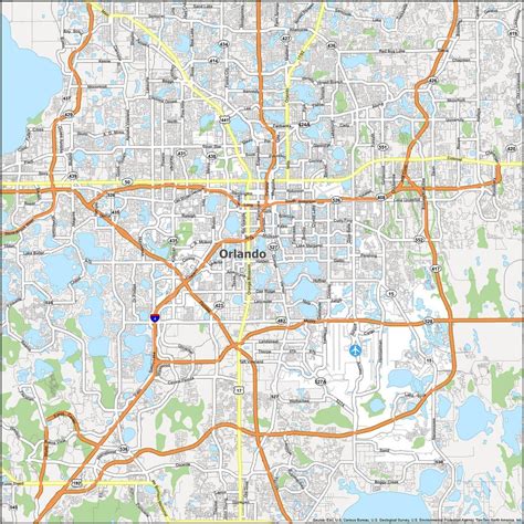 Road Map Of Orlando Florida Printable Maps Gambaran