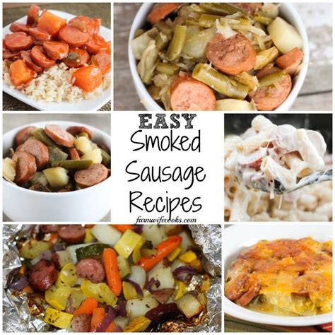 This smoked sausage pasta skillet comes together quickly, so have your ingredients prepped and ready to go before you start cooking! Easy Smoked Sausage recipes for dinner made in the crock ...