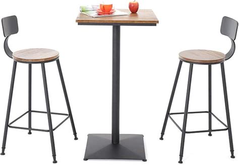 3 Piece Pub Table Setdining Table Set Counter Height Dining Table Set