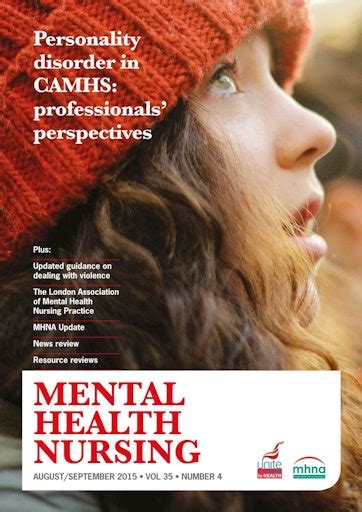 Mental Health Nursing Magazine August 2015 Back Issue