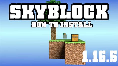 How To Get Skyblock Map For Minecraft 1165download And Install