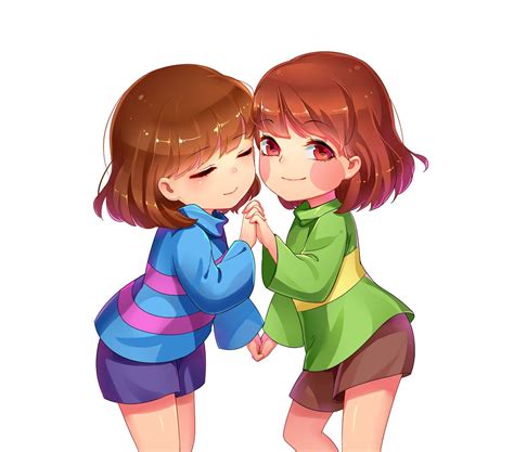Frisk And Chara Chara And Frisk Pinterest Frisk Anime And Video