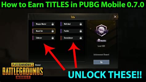 Hello guys,welcome to my channel alok kumar here i will provide all interesting gaming videos of pubg is video me mai aap sab. How to Earn ALL TITLES in PUBG Mobile 0.7.0 - Weapon ...