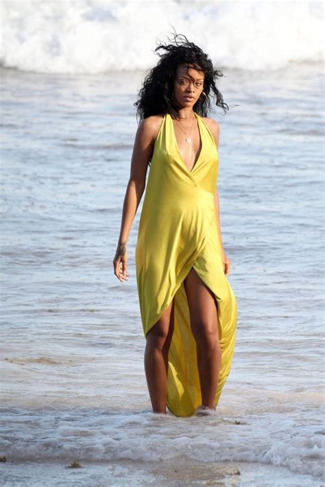Photo Rihanna Makes A Splash On Beach For Barbados Tourism Photo Shoot