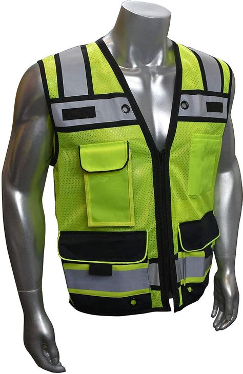 Rexzus B Engineer Safety Vest High Visibility Reflective Safety Vest