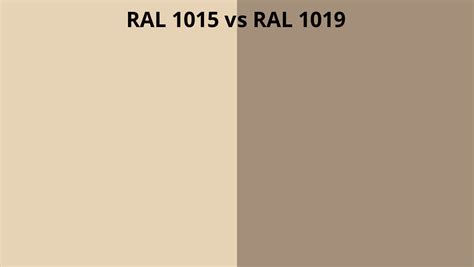 RAL 1015 Vs 1019 RAL Colour Chart UK