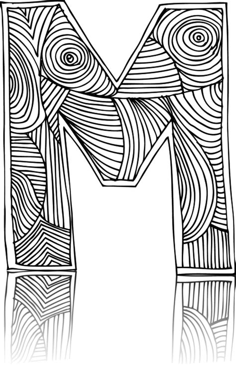 Letter q with polka dot coloring page | free printable coloring pages. The Letter M - KidsPressMagazine.com