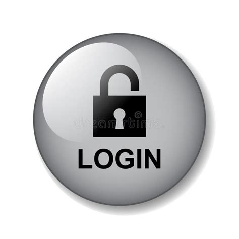 Login Icon Button Stock Illustration Illustration Of Secure 126999949