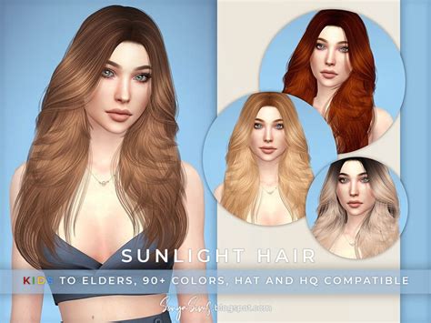 Sunlight Hair By Sonyasimscc The Sims Resource Sims 4 Hairs