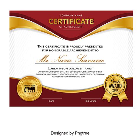 Certificado High End Atmosférico Png Modelo De Certificado