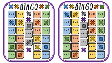 Bingo De Multiplicação Cartelas De Bingo Para Trabalhar A Multiplicação