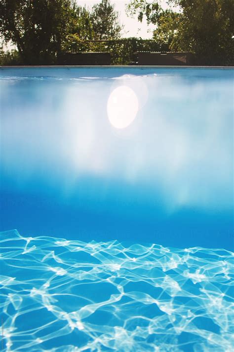 Beneath The Water And Under The Water Sight Of A Swimming Pool Del