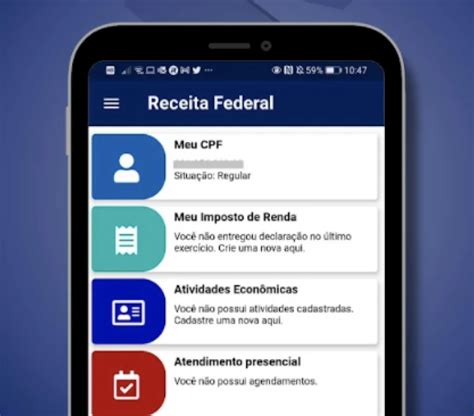 Novo aplicativo da Receita Federal traz serviços de CPF e Imposto de Renda
