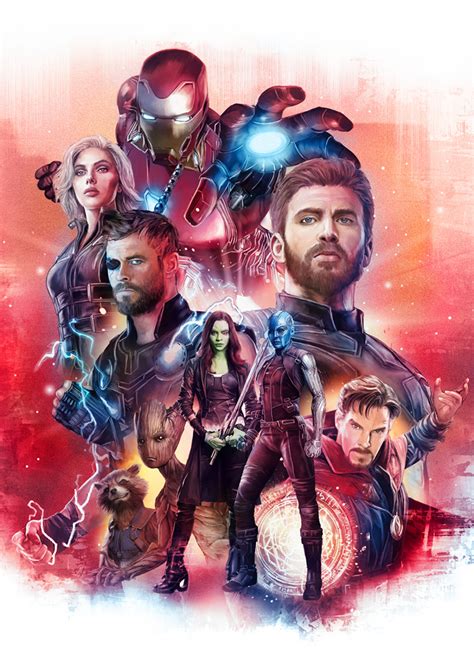 As the title suggests, the artwork surveys a decade of the mcu, brings us thor with his luxurious mane, captain america in his world war ii costume, black widow with long, red hair. Turksworks Design and Illustration - Avengers: The Heroes ...