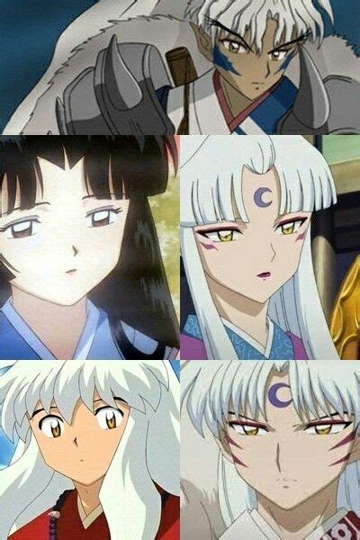 Inuyaha And His Older Half Brother Sesshomaru Shown Under Their