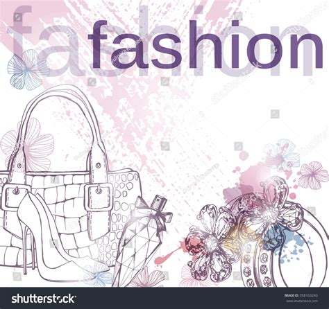 Fashion Beauty Background Luxury Beautiful Diamond Stock Vector