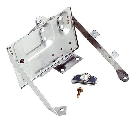 Crown Automotive Rt34020 Battery Tray Kit In Stainless For 76 86 Jeep