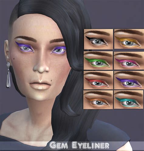 My Sims 4 Blog Gem Eyeliner By Whitecrow