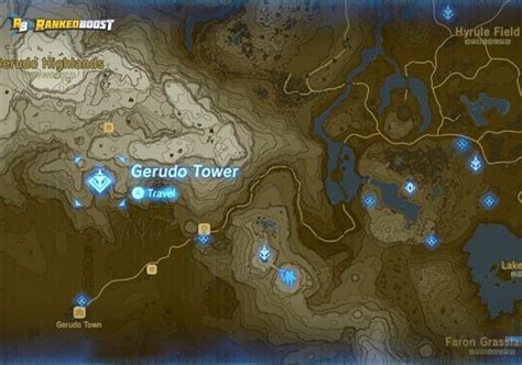 Zelda Breath Of The Wild Tower Locations How To Climb Guide