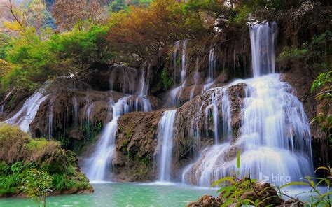 Beautiful Waterfall Streams Bing Theme Wallpaper Preview