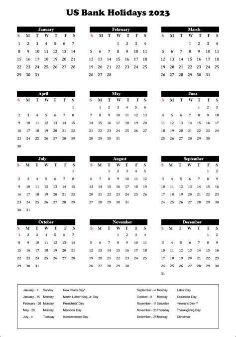Bank Holidays 2023 Usa Archives The Holidays Calendar