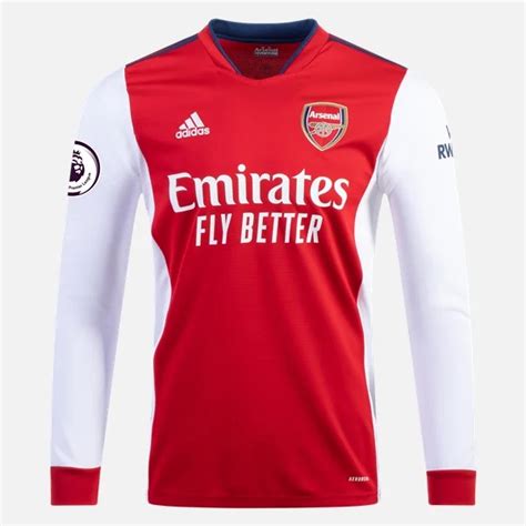 Koszulka Arsenal Główna 202122 Długi Rękaw Tanie Koszulki