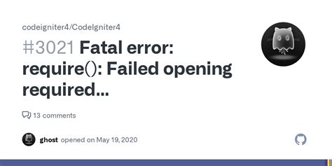 Fatal Error Require Failed Opening Required Vendorcodeigniter4