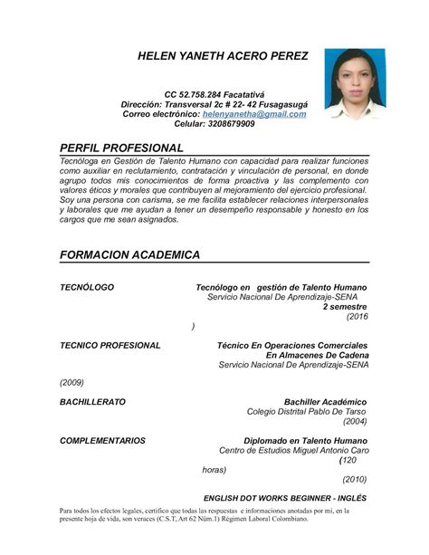 Formato Hoja De Vida Bachiller Sin Experiencia Ejempl Vrogue Co